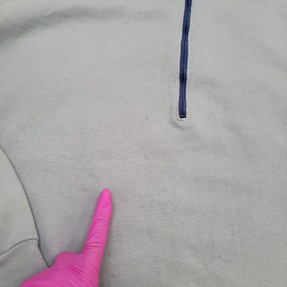 Vintage 80s MOD Sweatshirt Large 23x27 Gray - Picture 9 of 13